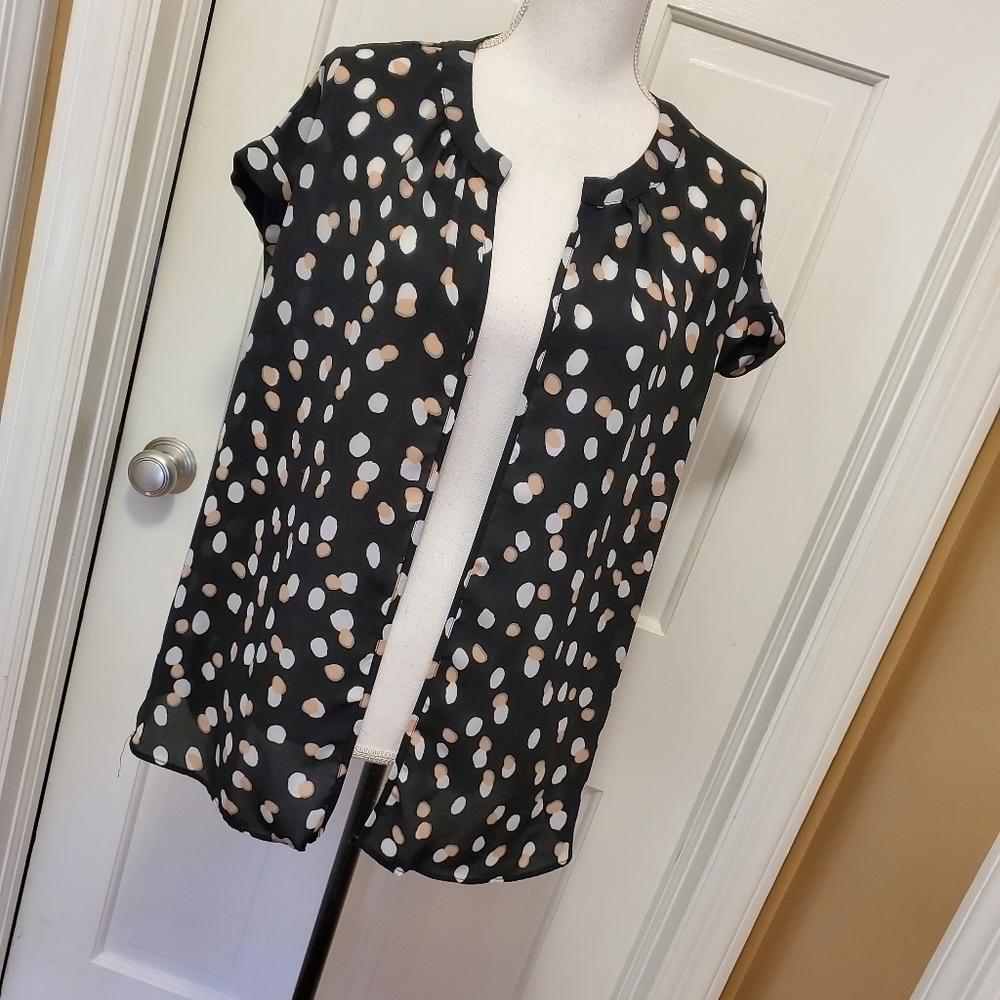 Philosophy open front s/sleeve blouse - XL